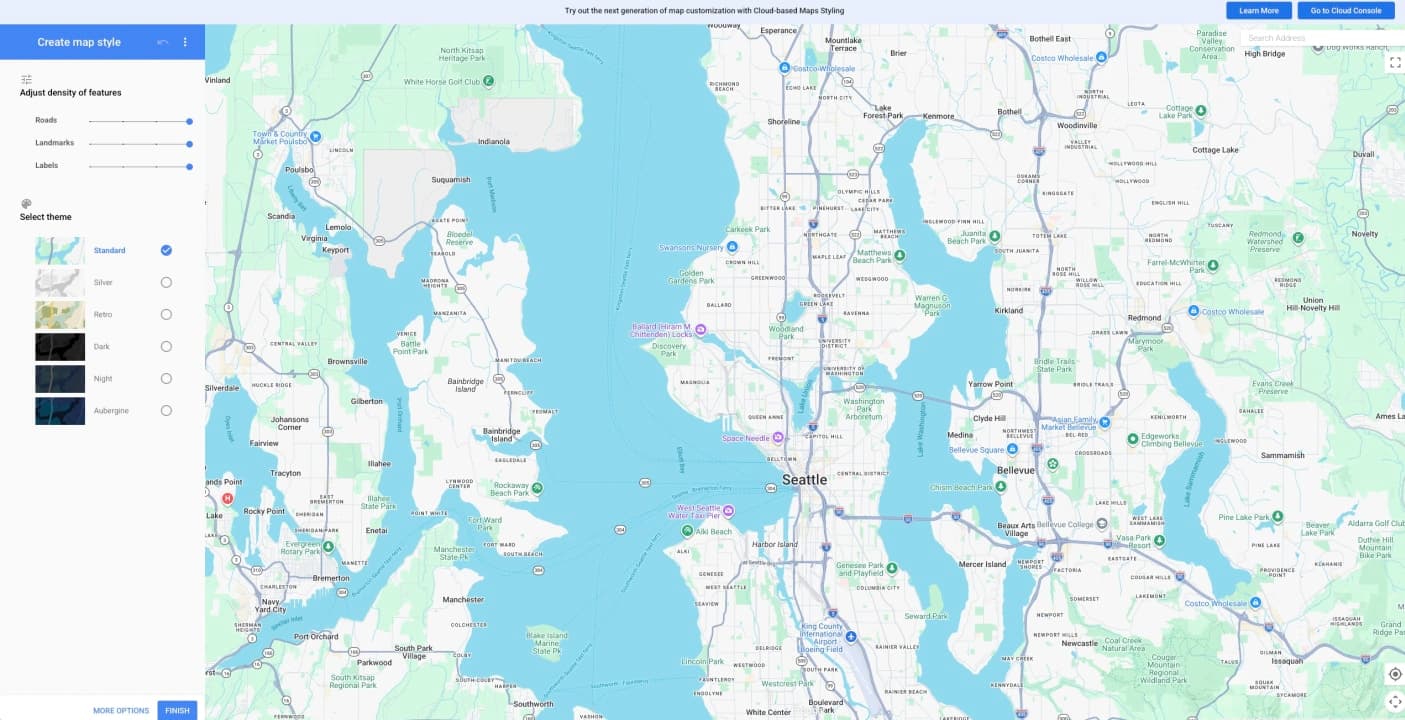 Styling Wizard: Google Maps APIs