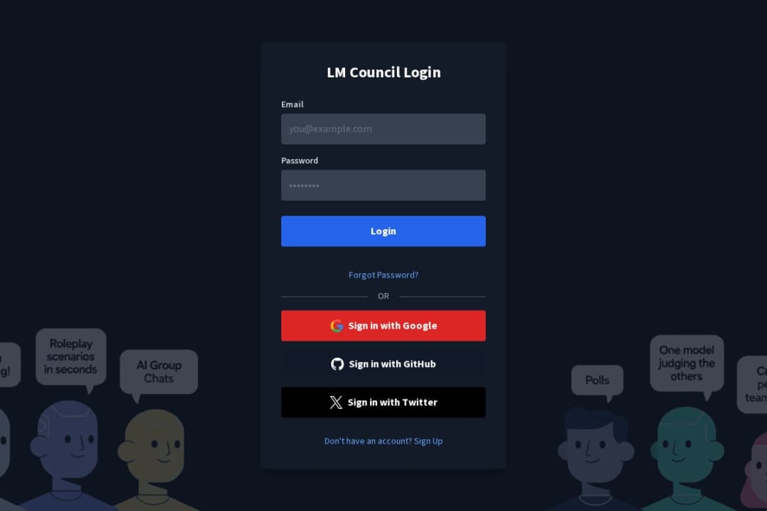 Log in to LM Council