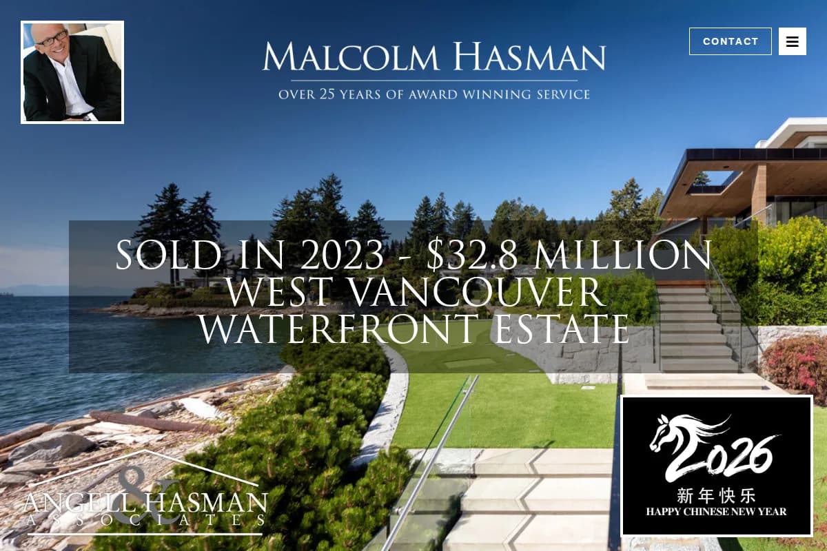 Malcolm Hasman | Vancouver's Top Selling Luxury Real Estate Agent